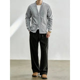 Men's Layered-Look Double-Zip Knit Cardigan — view 3