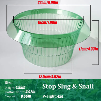 1/30pcs Plants Slug Protection Rings Green Planter Flower Pot Snail Vegetables Cover Reusable Pest Control Trapper Garden Tool