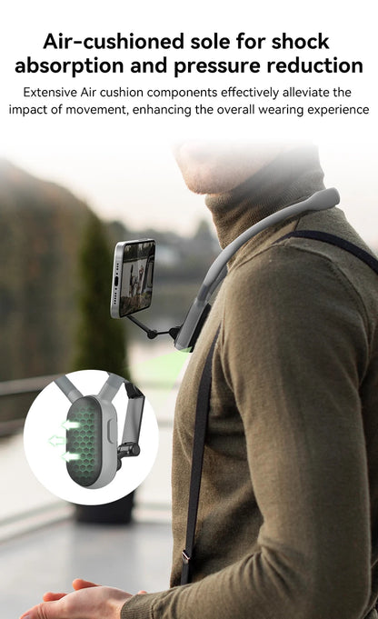 TELESIN Silicone Magnetic Quick Release Neck Mount Hold for Iphone 15 14 13 12 11 SAMSUNG HUAWEI XIAOMI Smart Phone Accessories