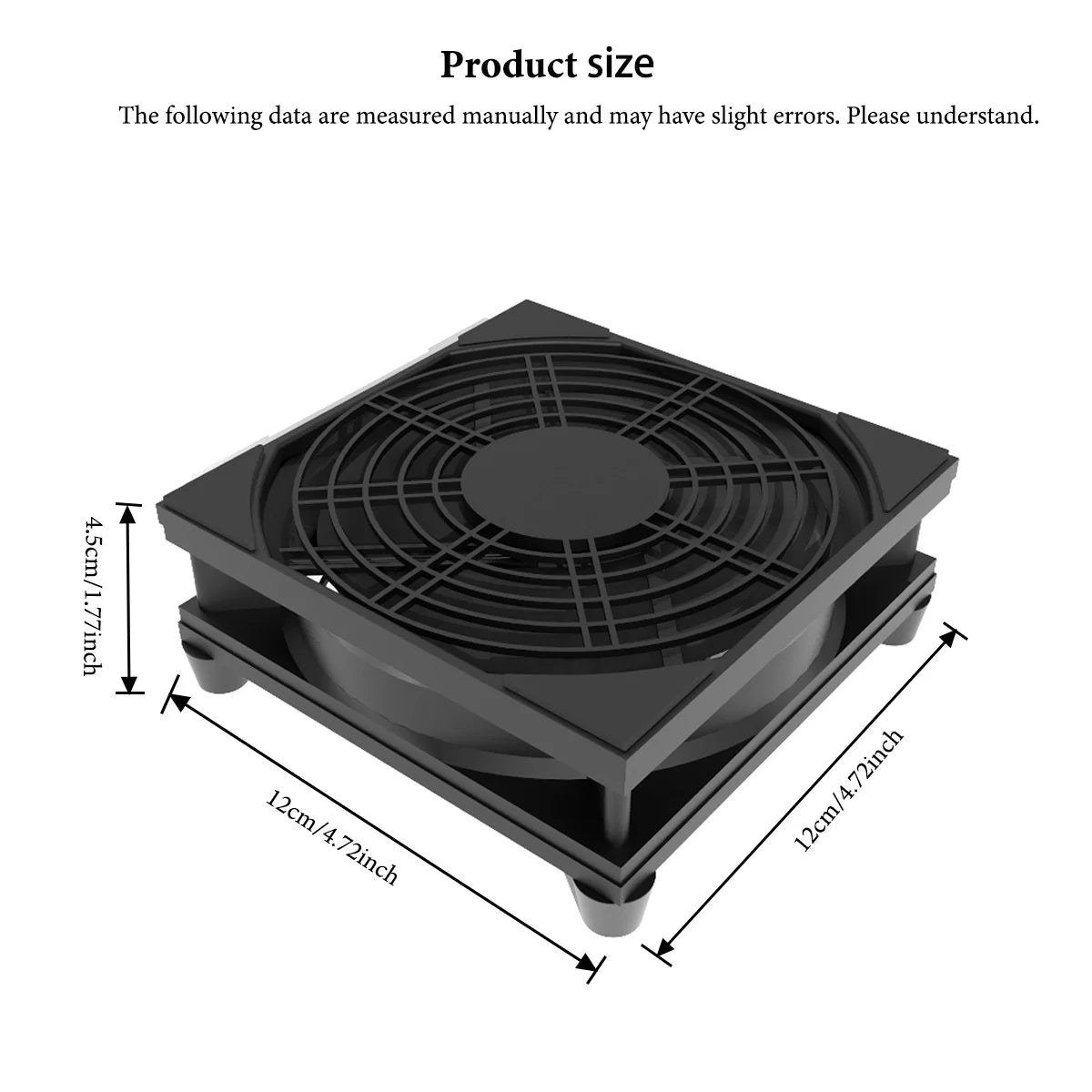 Home Router Cooling Fan For Ipad USB-Powered Silent Computer Fan 3-Speed Adjustable Silent  Fan Cooling with Controller