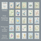 Vintage Floral & Animal Scrapbook Stickers — view 9
