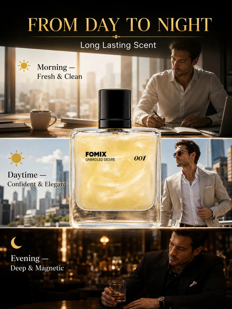 FOMIX 001 Napoleon Men’s Woody Perfume Long Lasting Citrus Aromatic Cologne Sweet Orange Lemon Jasmine Musk Coconut Woody Scent Eau De Parfum Spray Daily Office Date Travel Party Luxury Men Fragrance Gift for Him