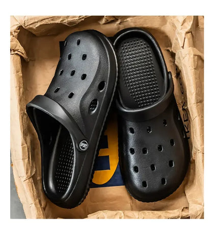 YUYIN Mens Summer Beach Sandals Casual Garden Clogs Outdoor Wide Toe Cross Sandals for Ladies Non Slip House Shower Slippers