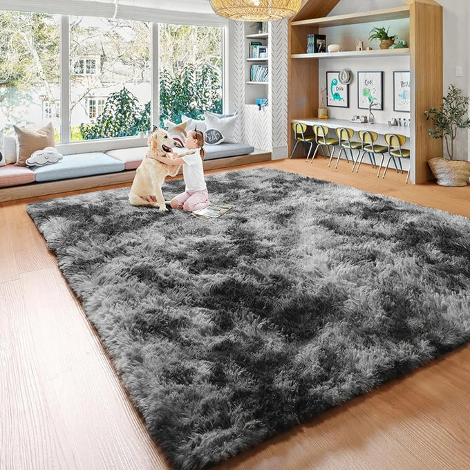 Tie-Dye Shaggy Area Rug — product image