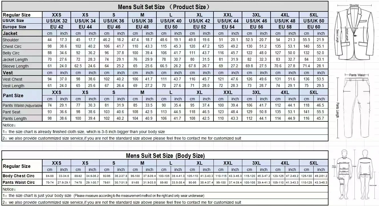 2 Pieces  4 Real Pockets Single Breasted  Slim Fit  Men's Formal Suits Groomsmen Wedding Tailored Fit (Blazer+Pants)
