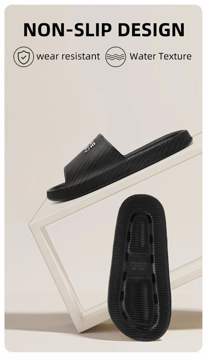 Men's Summer Anti-Slip Deodorant Slippers Trendy Outdoor Wearable Slippers for Men