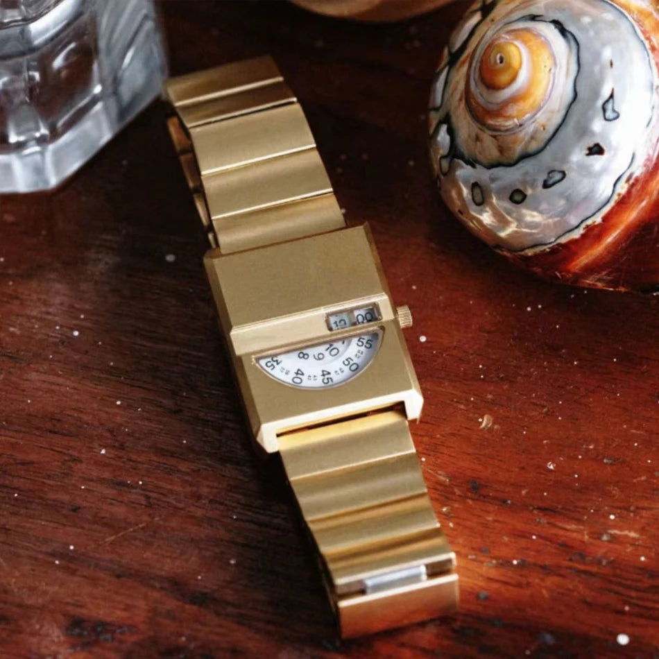 Square Sports Watch for Men Silver Stainless Steel Strap Luxury Brand New in Men's Watches High Quality Gifts Quartz Watch