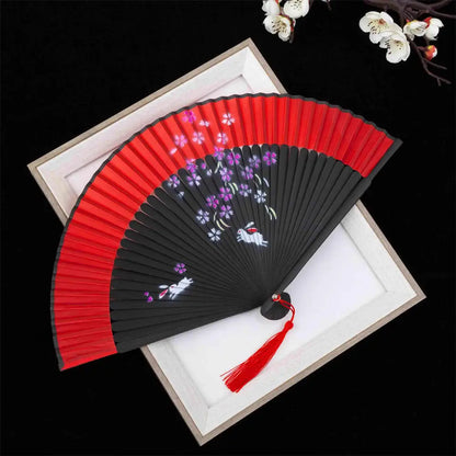 New Bamboo Folding Fan Chinese StyleFan Classical Carving Craft Fans Portable Summer Female Dance Hand Held Fan Gift Home Decor