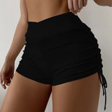 Adjustable Side-Tie Swim Shorts
