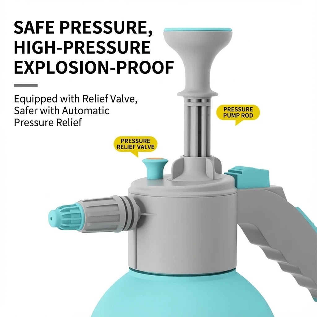 2L Hand Pressure Water Sprayer Portable Garden Pump Sprayer Weeds Pest Spray Bottle Plants Sprinkler Car Wash Spray Watering Can