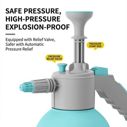 2L Hand Pressure Water Sprayer Portable Garden Pump Sprayer Weeds Pest Spray Bottle Plants Sprinkler Car Wash Spray Watering Can