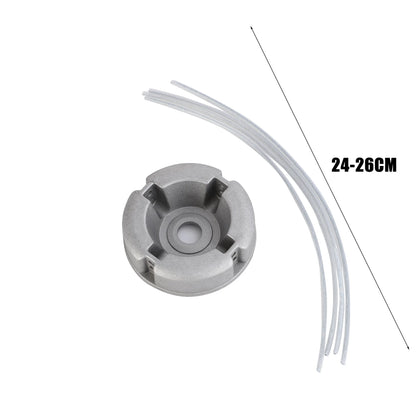 1pcs Universal Aluminum Alloy Lawn Mower Head and Replacement Nylon Steel for Lawn Mowing Line Lawn Mower Weed Head Accessories