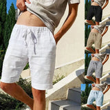 Men's Linen-Blend Beach Shorts — product image