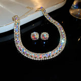 Rhinestone Necklace & Earring Set — view 14