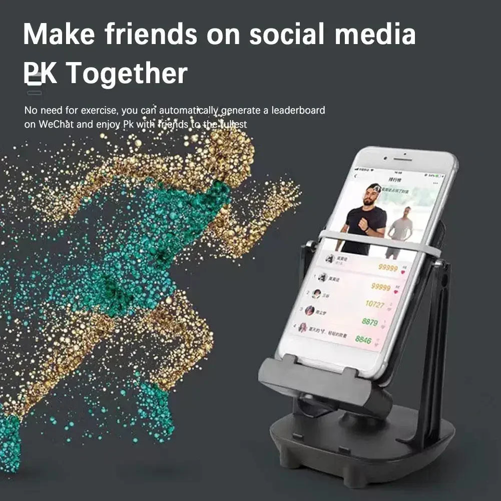 Mobile Phone Pedometer Swing Automatic Walking Machine Desk Swing Shaker Stand Holder Brush Agitator Counter For IPhone Xiaomi