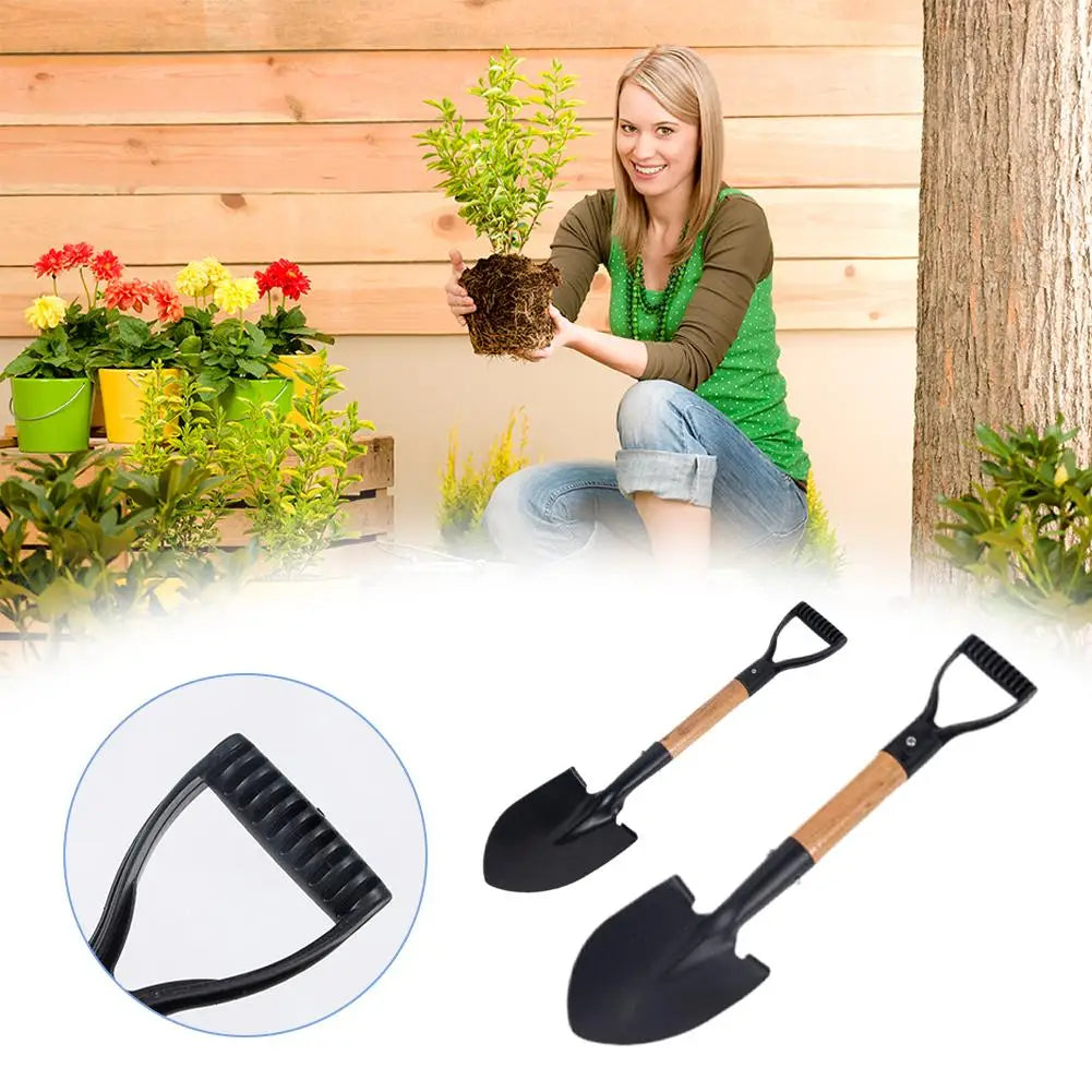 36/50.5cm Digging Shovel Manganese Steel Shovels Kids Trowel Waterproof Rustproof Garden Scoop for Outdoor Beach Camping