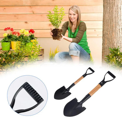 36/50.5cm Digging Shovel Manganese Steel Shovels Kids Trowel Waterproof Rustproof Garden Scoop for Outdoor Beach Camping