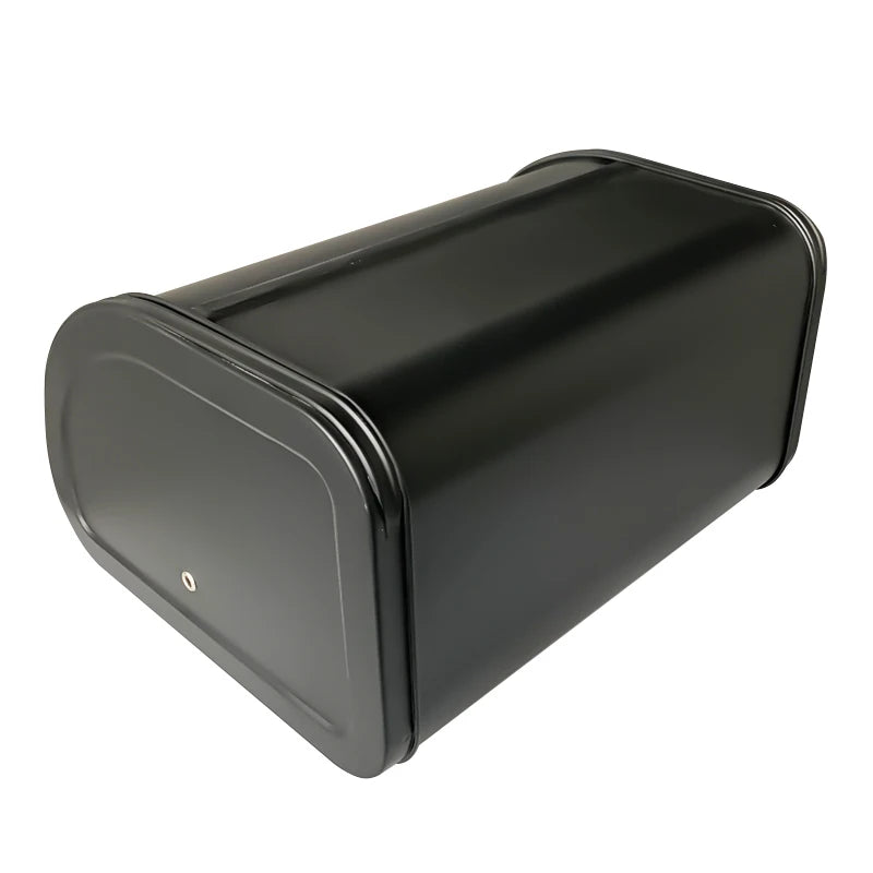 Metal Bread Box Black bread Bin Bread Storage box Food Storage Containers for Kitchen Large household Food Container