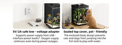 Xiaomi Mijia Smart Desktop Aquarium 10L Smart Fish Tank App Control Feeding Pro Filtration Mi Home Compatible No Assembly CN