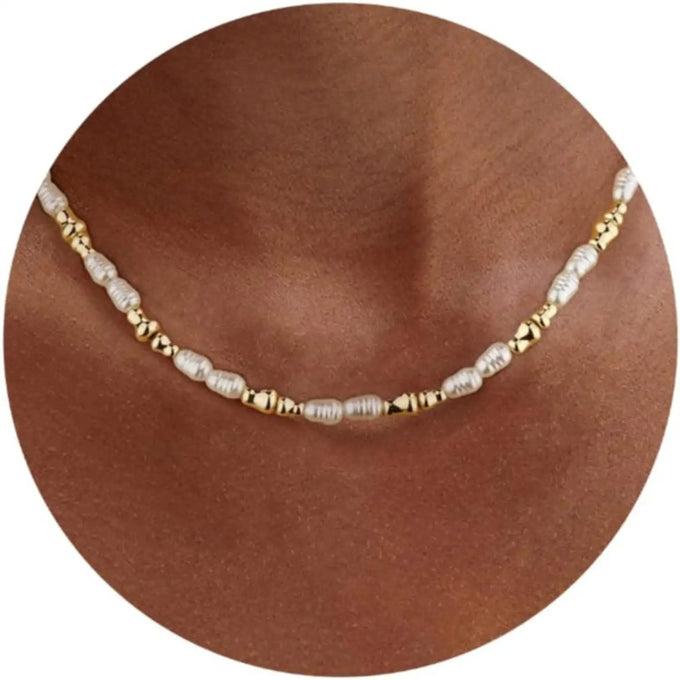 Adjustable Pearl-Detail Choker — product image