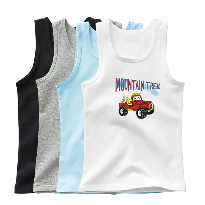 Kids' Cartoon Car Tank Top — product image