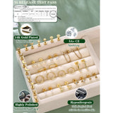 Flat-Back Earring Set — 18 Pairs