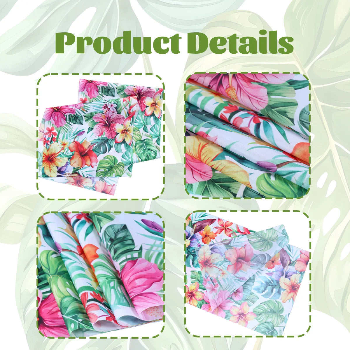Hawaiian Garland Table Runner Hawaii Luau Tropical Party Decor Kids Favors Tableware ALOHA Summer Beach Birthday Party Supplies