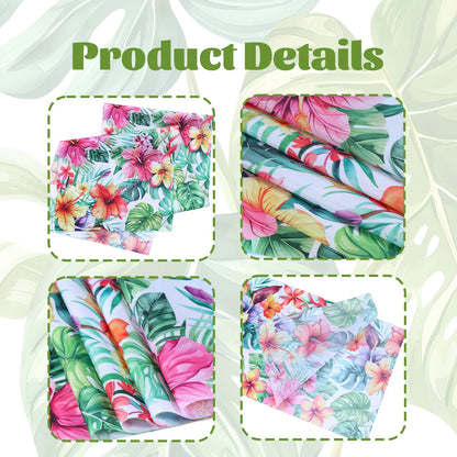 Hawaiian Garland Table Runner Hawaii Luau Tropical Party Decor Kids Favors Tableware ALOHA Summer Beach Birthday Party Supplies