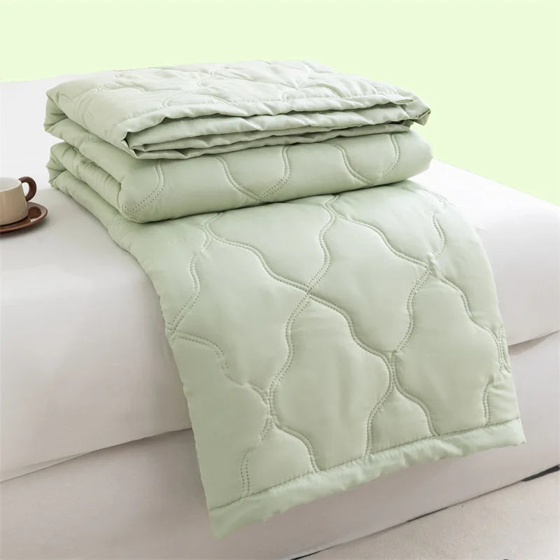Washed cotton summer quilt skin-friendly grinding summer cool quilt printing student dormitory air conditioner quilt edredones colchas para niñas