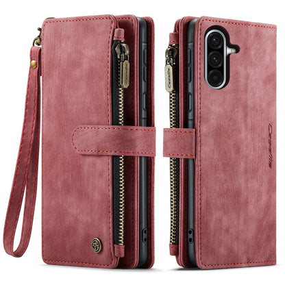 Leather Zipper Wallet Case For Samsung Galaxy A14 A15 A16 A17 A24 A25 A33 A34 A35 A36 A53 A54 A55 A56 A71 A72 4G 5G Phone Cover