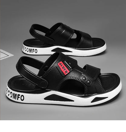 Men's Slippers Summer New Sandals EVA Light Adult Thick-soled Beach Shoes Non-slip Open-toe Sandals  for Outdoor