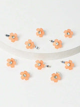 Faux-Pearl Flower Hair Clips — view 9