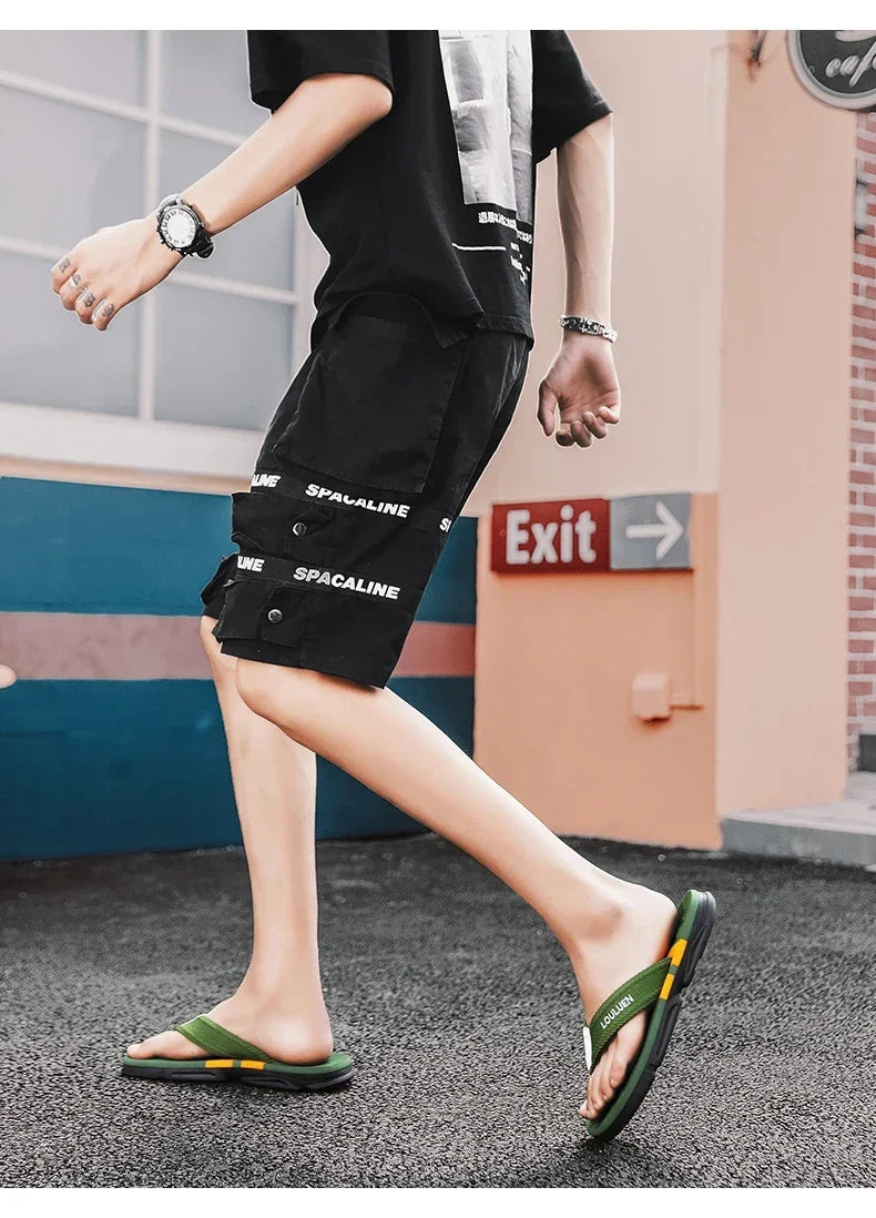 Summer Fashion Men Slippers Flip-Flops Outdoor Beach For Man Casual Breathable Antiskid Men's Sports Party Sneakers Shoes