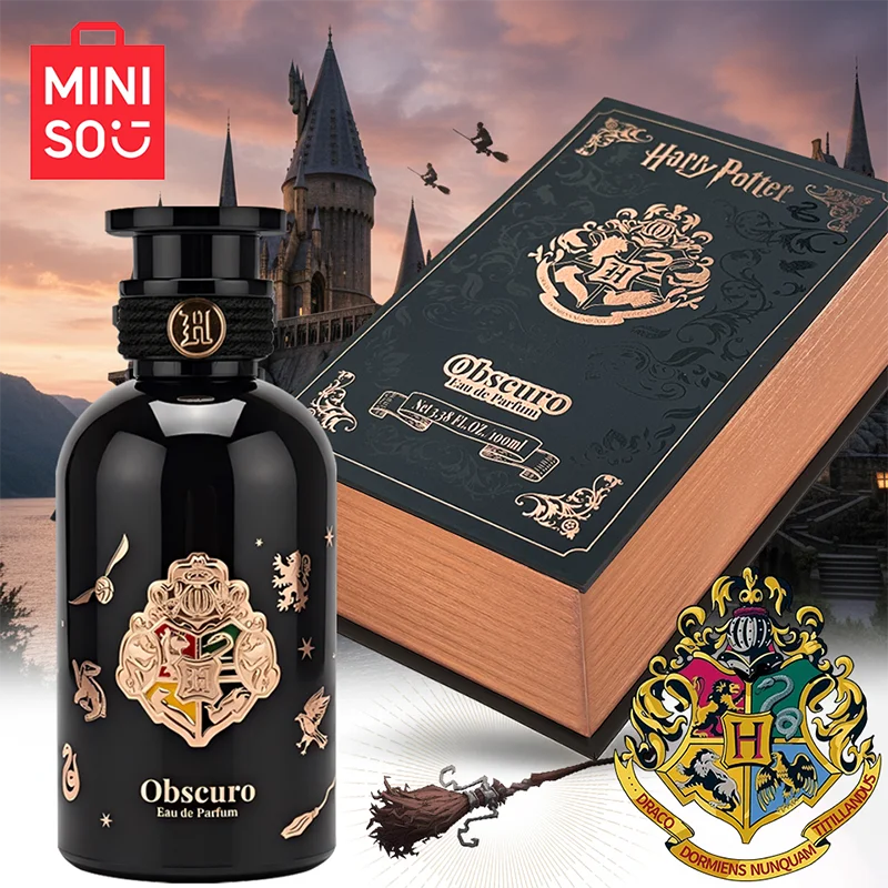 Miniso Harry Potter Obscuro Eau de Parfum 100ml, Floral Spicy Scent with Saffron, Amber, Vanilla, Clean, Vegan, Cruelty-Free, Unigue Single Item Floral Scents Perfume for Women's Fragrance Enthusiasts