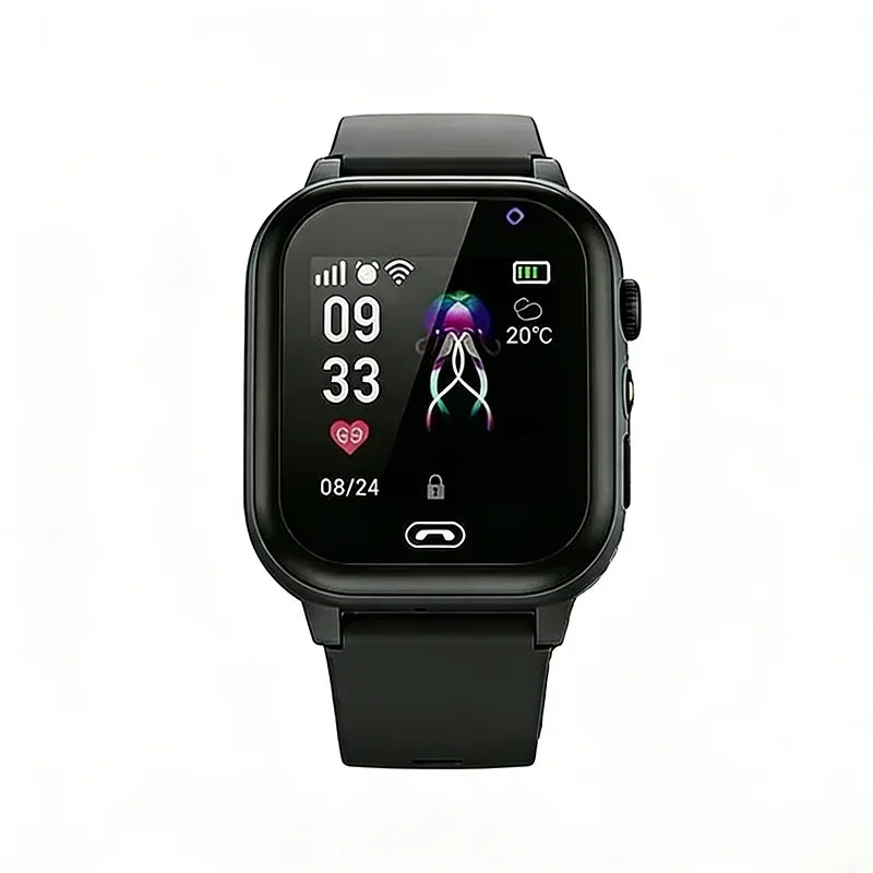 Lenovo 2027 Kids 5G Smart Watch GPS SOS Video Call HD Camera Waterproof SIM Card Support Earphone Child Watch for Boys & Girls