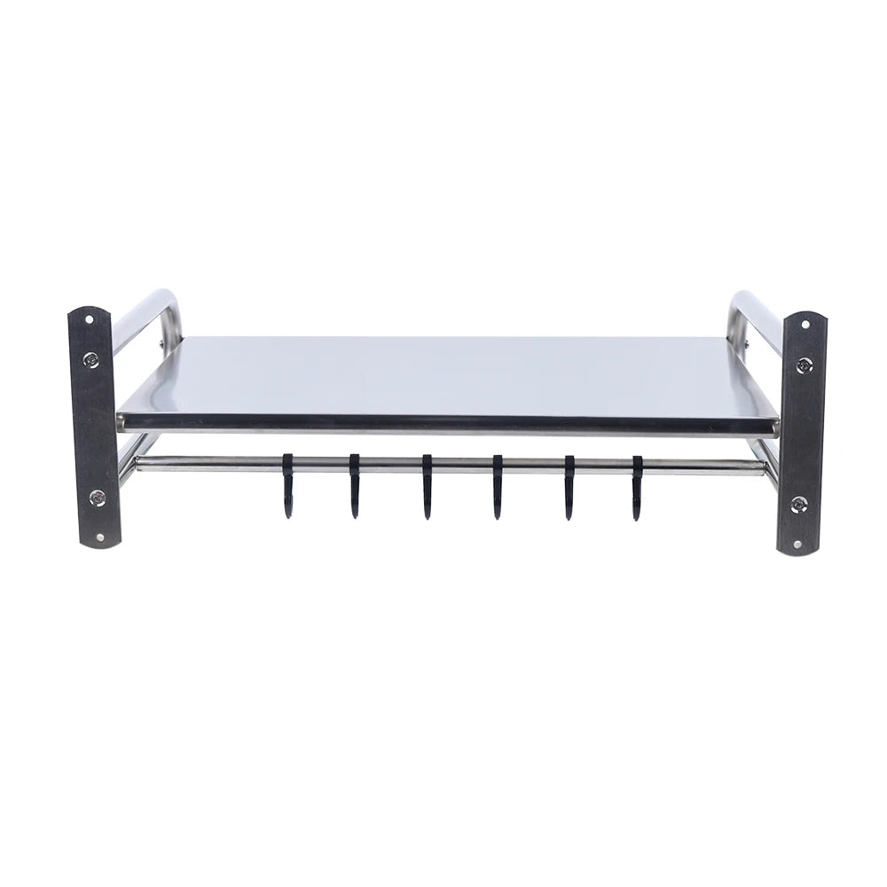 Microwave Oven Rack Stainless Steel Microwave Oven Shelf Wall-Mounted Kitchen Shelf Kitchen Shelves Counter