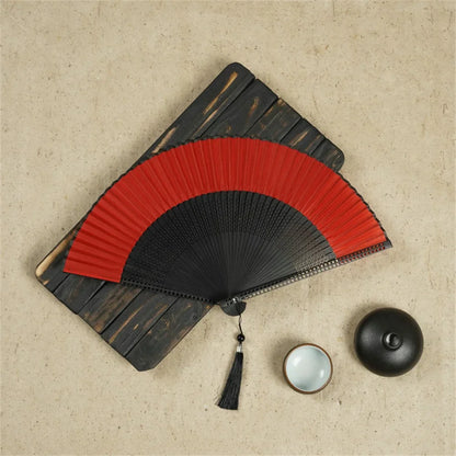 New Bamboo Folding Fan Chinese StyleFan Classical Carving Craft Fans Portable Summer Female Dance Hand Held Fan Gift Home Decor