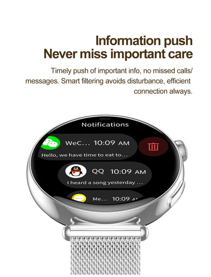 2026 New Women AI Smart Diagnosis Smart Watch HRV+ECG Uric Acid Blood Oxygen Health Monitor IP68 Waterproof Sports Smartwatches