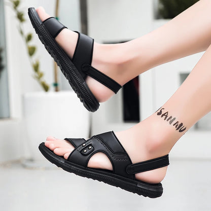 Summer Men Sandals Open Toe Flat Mens Casual Shoes Outdoor Walking Sandals for Men Beach Shoes sandalias hombre Men slippers