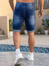 Men's Cuffed Denim Shorts — view 2