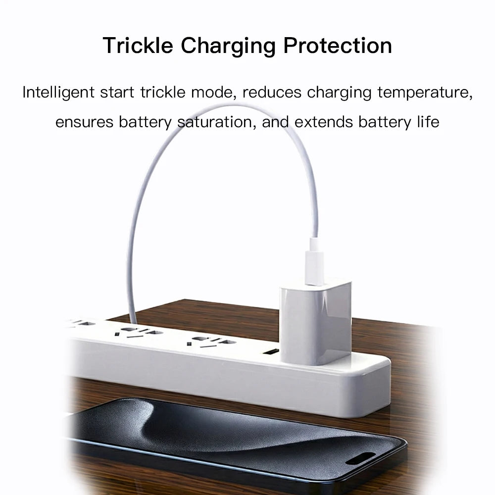 30W PD Fast Charger For iPhone 12 13 14 15 16 17 Pro Max Plus USB C To Lightning Quick Charging Cable Type C To C Power Adapter