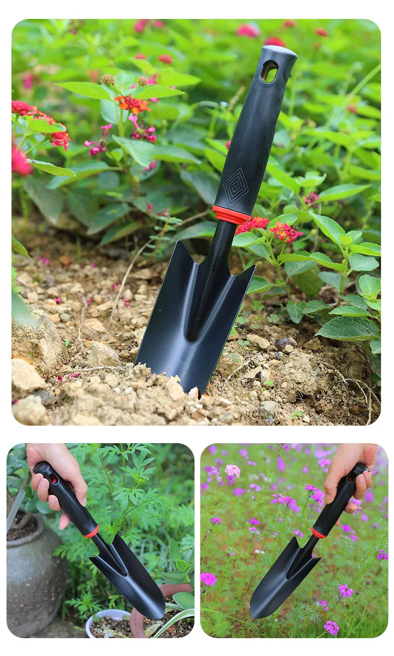 5 Pack 5-in-1 Gardening Hand Tool Set, Mini Hoe & Small Shovel for Outdoor Digging, Garden Loosening & Beach Clamming Tools