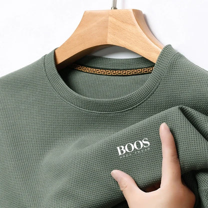 Embroidered New Summer Comfortable Round Neck Short Sleeved T-shirt, Men's Casual and Fashionable Short Sleeved Top