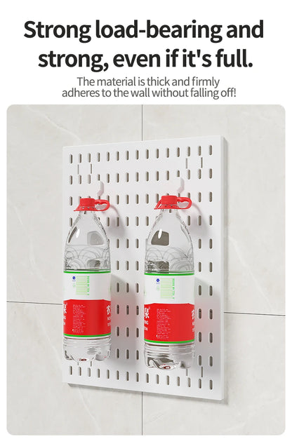 No-Holes Home Organization | This Wall Pegboard Displays & Organizes Your Daily Items & Electronics in Living Room/Study