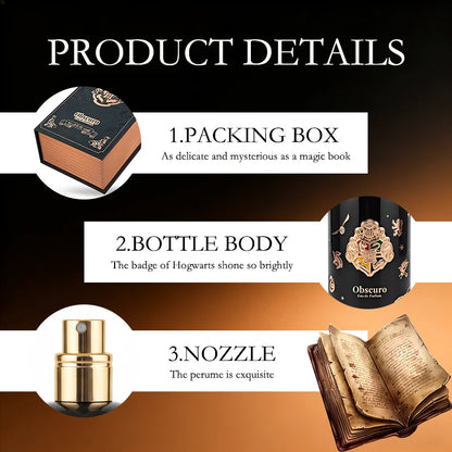 Miniso Harry Potter Obscuro Eau de Parfum 100ml, Floral Spicy Scent with Saffron, Amber, Vanilla, Clean, Vegan, Cruelty-Free, Unigue Single Item Floral Scents Perfume for Women's Fragrance Enthusiasts