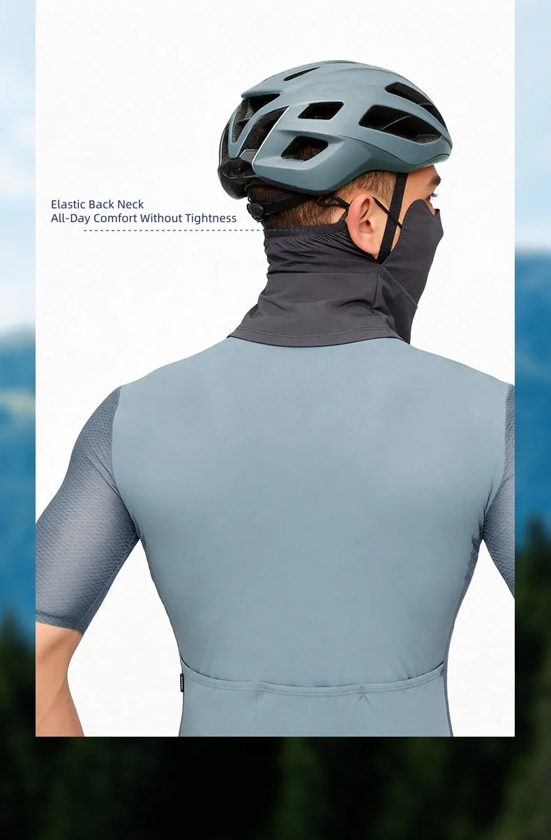 Cycling Face Mask Men Women UV Protection Neck Cover, Sun Protective Neck Warmer Breathable Face Cover Hiking Fishing Ear-Loop