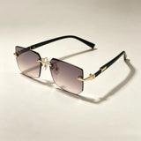 Rimless Gradient Sunglasses Set — view 3