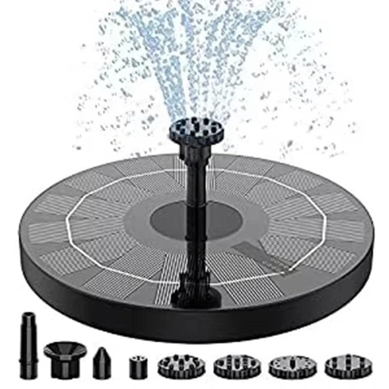 Circular Solar Fountain Pump Outdoor Swimming Pool Mini Floating Fountain Garden Courtyard Water Landscape Decoration Fountain