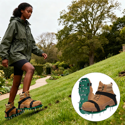 Lawn Aerator Shoes Adjustable Spiked Aerating Sandals Machine Gardening Tools Products Manual Ground Surcador Accessories Tool