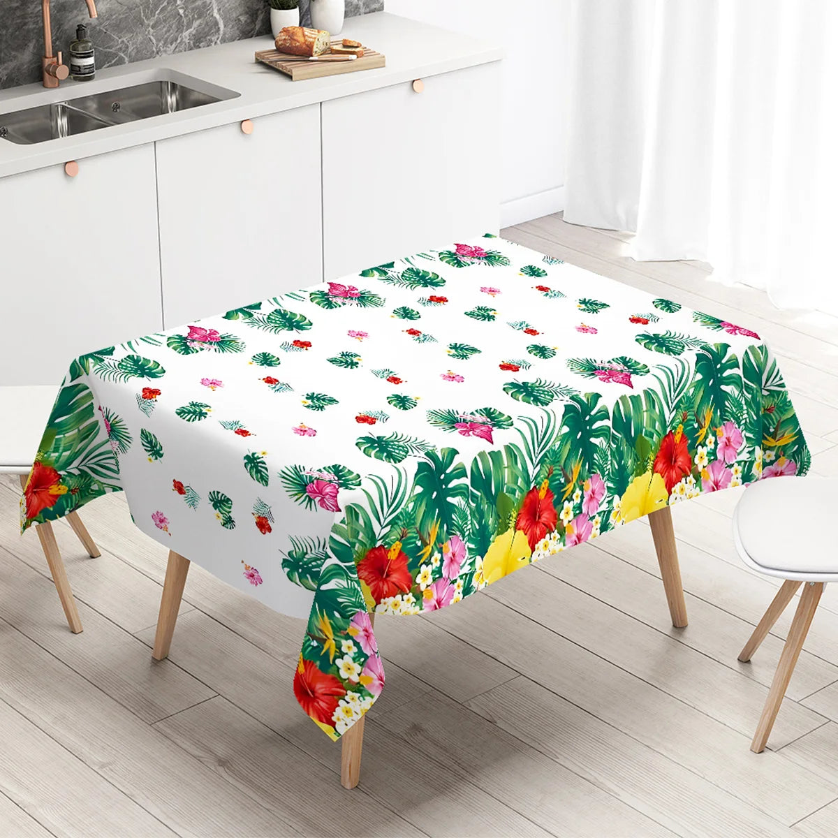 Hawaiian Garland Table Runner Hawaii Luau Tropical Party Decor Kids Favors Tableware ALOHA Summer Beach Birthday Party Supplies